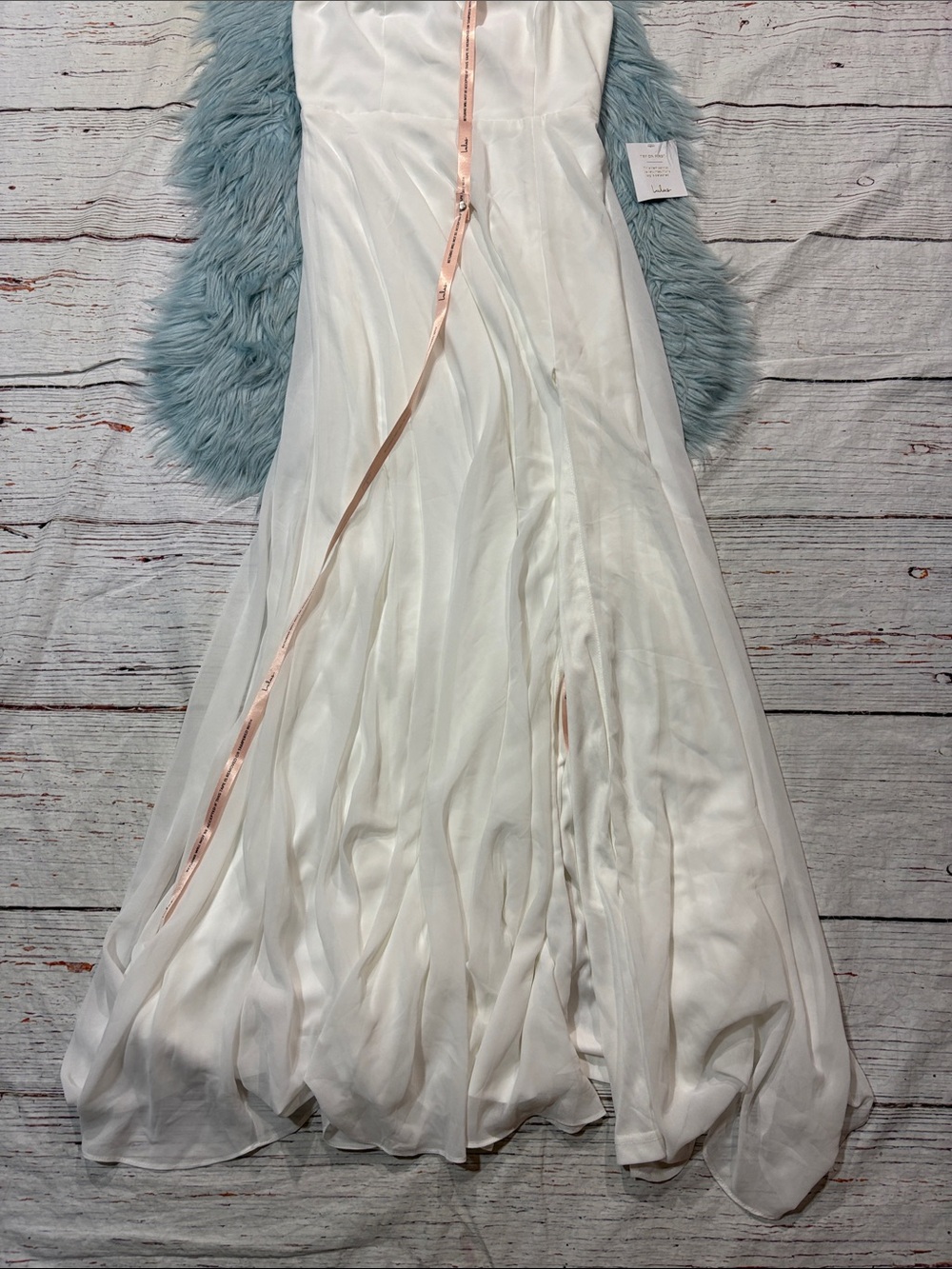 NWT Lulus Radiant Romance White Tie-Strap Maxi Dress - Picture 9 of 9